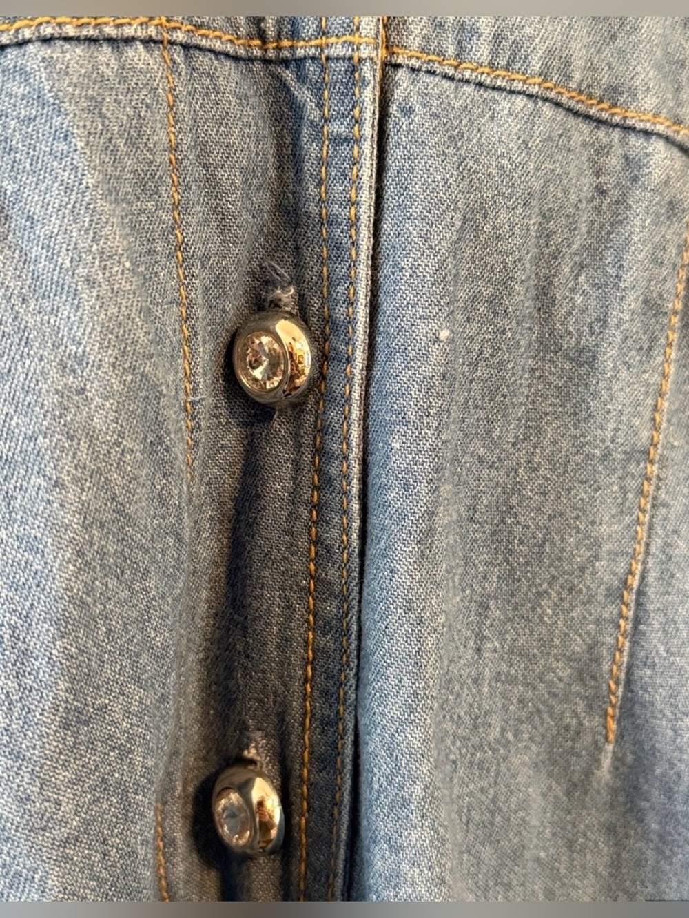 Vintage 80’s Denim Romper - Picture 7 of 8